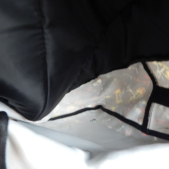 REBOOT Shred Black Unisex Backpack Skulls and Flames 2 Zipper Pockets - Picture 7 of 7